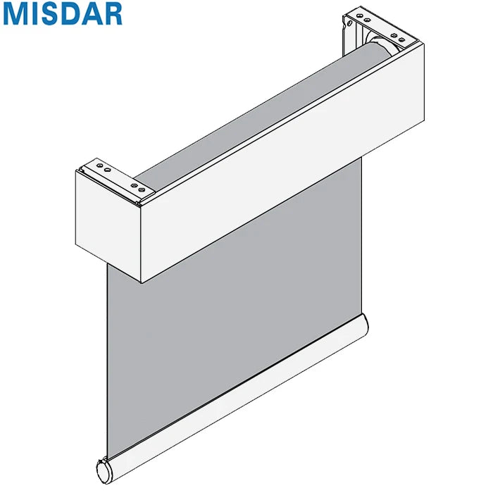 Square Fascia Electric Roller Blinds Google Home Alexa Smart Tuya Wifi Square Valance Cassette Motorized Window Roller Shades