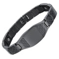 BioMagnetic Jewelry  Stainless Steel Magnetic Engravable Bracelets All Black Customized Bracelet Carbon Fiber Magnetic Bracelets