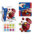 Early Learning Montessori Twisted Puzzle Toy Set Unisex Baby Preschool Smart Color Shape Matching Fun Easter Apple Storage Toy