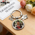 Graduation Season Gift Keychain Metal Blank for School Souvenirs Factory in Stock Sublimation Graduation Keychain