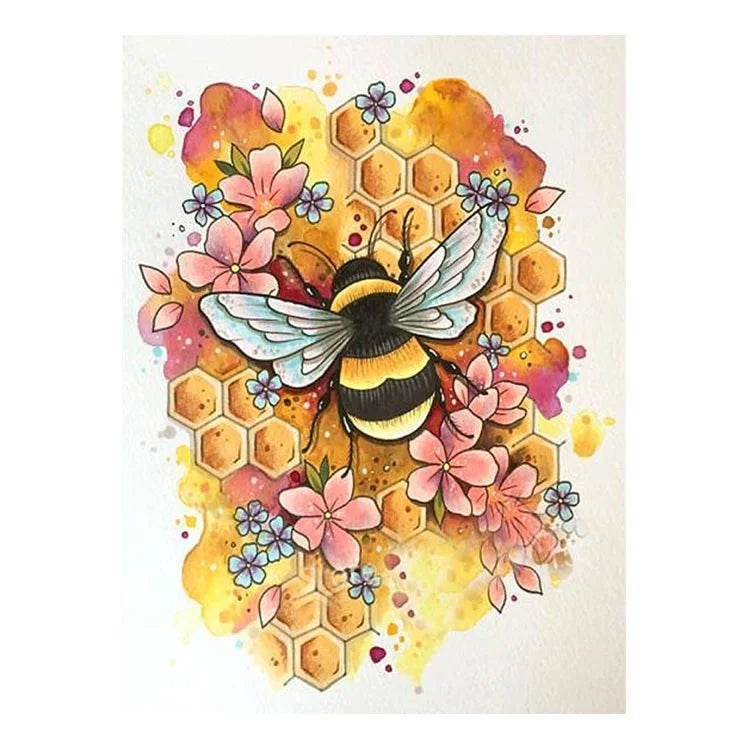 Ever Moment Diamond Painting Bee Cross Stitch Full Square Drill Decor S2F1084