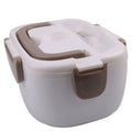 New Style Usb Electric Lunch Box Heating Food Portable Bento Lunch Box Round Stainless Steel Self Heating Lunch Box