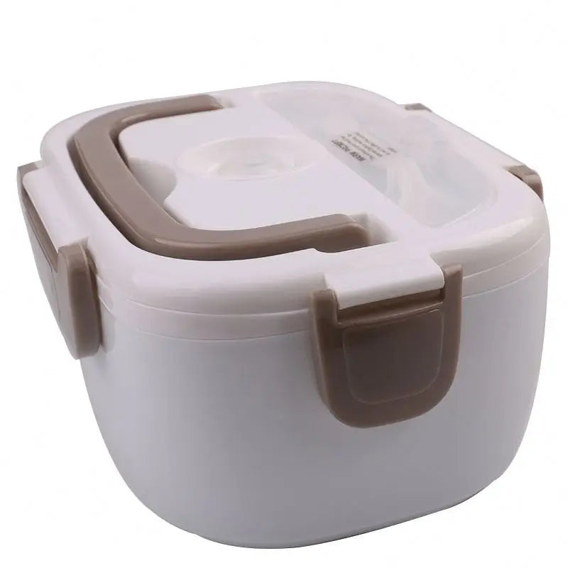 New Style Usb Electric Lunch Box Heating Food Portable Bento Lunch Box Round Stainless Steel Self Heating Lunch Box