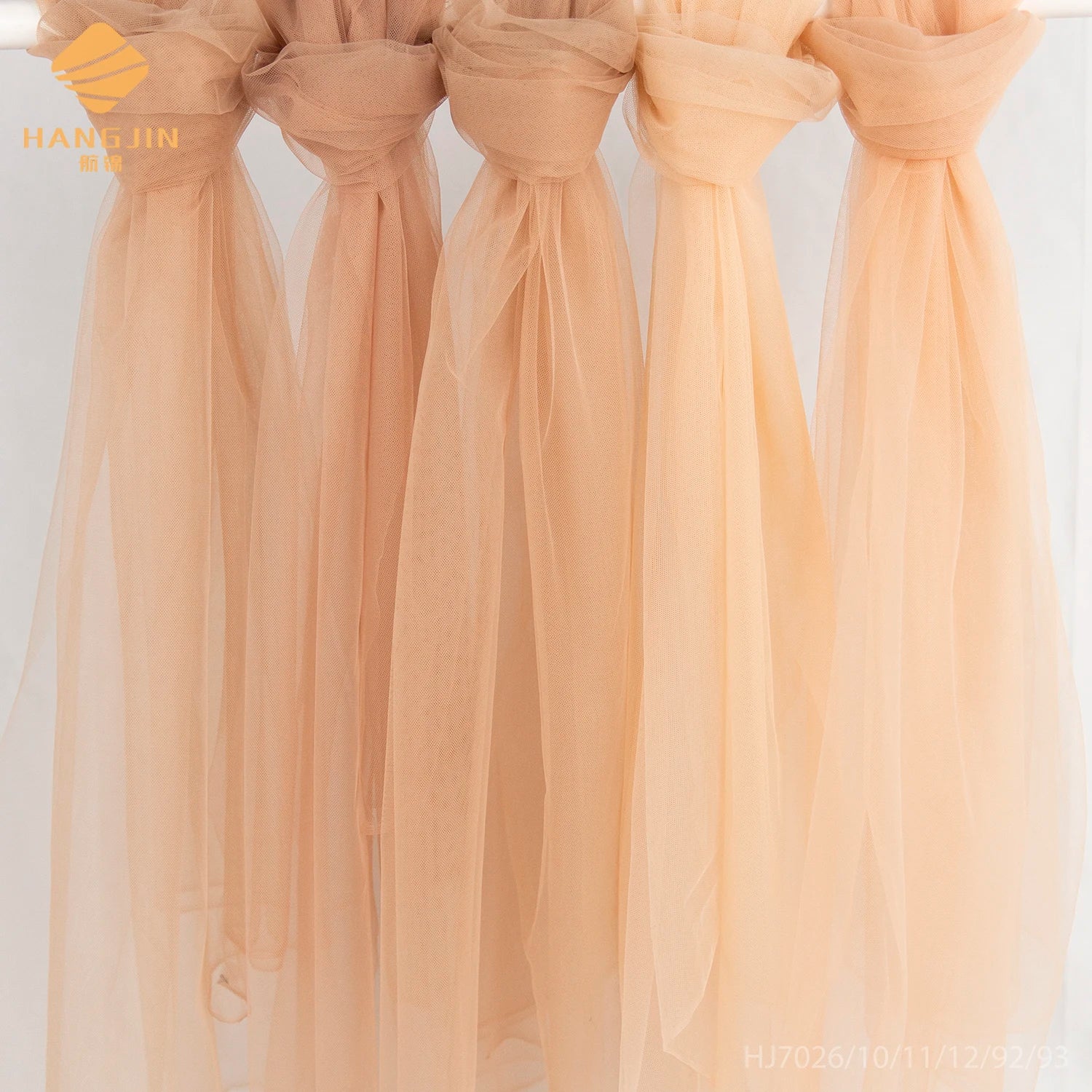 Polyester in Stock Tulle Illusion Transparent Mesh Net Skin Color Mesh Tulle Net