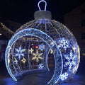 Outdoor Christmas Decorations Lights Giant Walk Through 3D Christmas Ball Arch Door with  Low Price