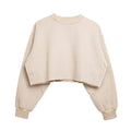 Custom logo Long Sleeve Bulk Blank Women Blank Cropped Top Sweatshirts