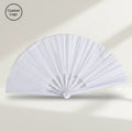 Custom Logo Large Bamboo Hand Fan Sublimation Folding Fans Handheld Decorative Fans for Promotion Weddings Corporate Events