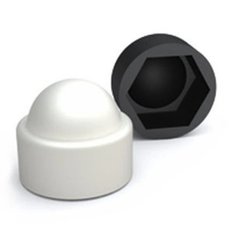 White Black Plastic M6 M8 M10 M20 M24 Round/Domed Cap for Nut HXL Brand