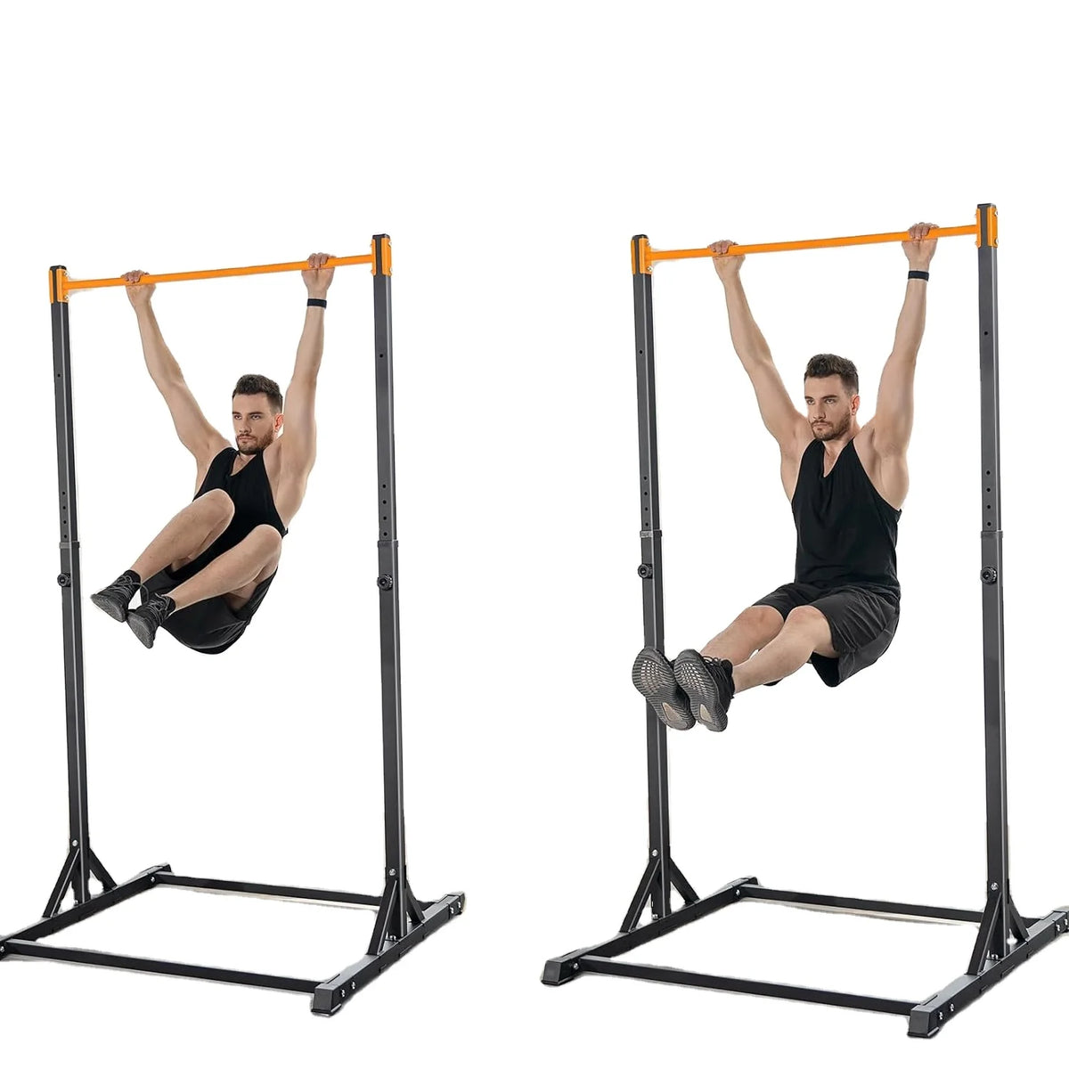 Steel Freestanding Power Tower Pull-Up Station for Indoor/Outdoor Fitness Workout Chin-Up Bar Stationary Power Tower