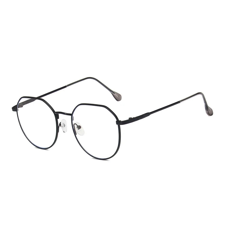 ADE WU PLS8875 Metal Blue Light Block Glasses Oversized Fashion Eyeglasses Optical Glasses Frame