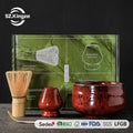 Kingze Wholesale Classic Japanese Style Matcha Tea Tools Gift Box 4/7 Pieces Matcha Starter Set