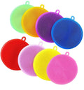 Hot Sale Colorful Kitchen Food Grade Heat Resistant Soft Cleaning Silicone Dishwashing Scrubber