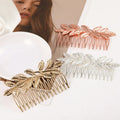 Fashion Baroque Hair Accessories Cheap Metal Tree Leaves Hair Comb for Girls Birthday Gift