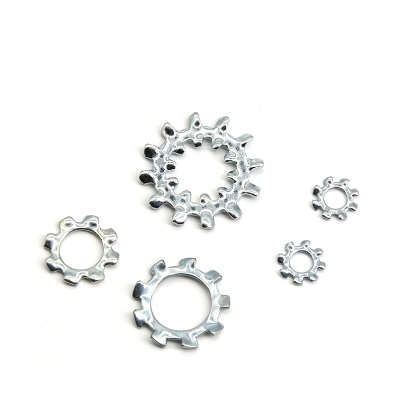 Elegant Shape Metric Inch Jis Standard Stainless Steel Tooth Washers With External Teeth