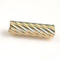 14K Gold Filled Metals Bead Tubes Corrugated Beads GIA Certified for Jewelry Making Supplies