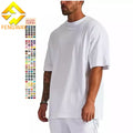 Wholesale Puls Size Men Blank Cotton Tshirt Oversized Drop Shoulder Design T-shirt Custom Digital Print logo T Shirt for Men