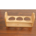 Eco-friendly Modern Kitchenware Customized 2 Layer Standing Type Bamboo Spice Storage Rack 3 Divisions Foldable Design for Home