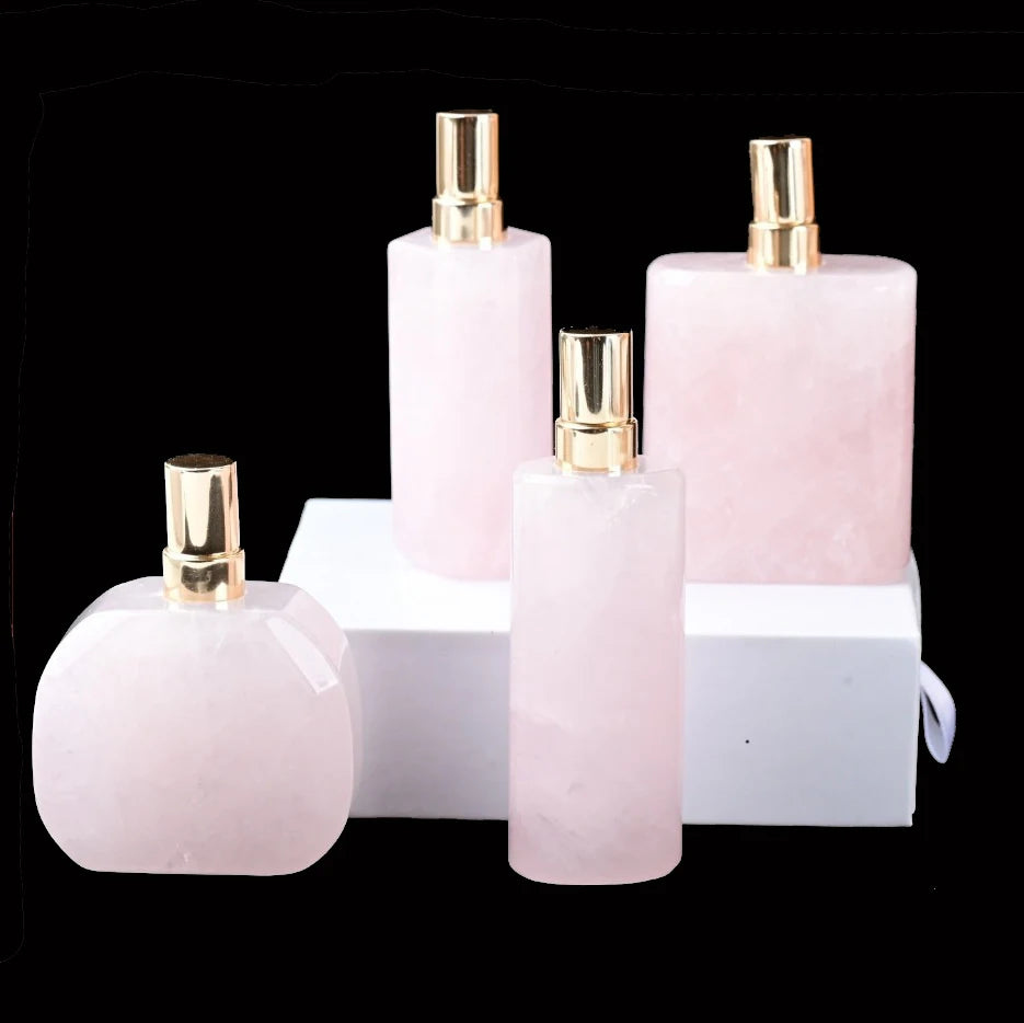 Rose Quartz Pink Crystal 5-10ml Perfume Spray Bottle