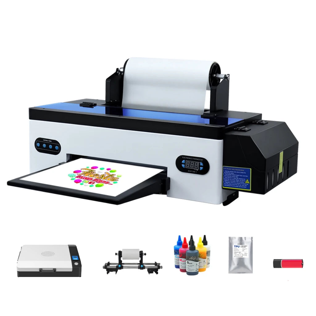 Colorsun DTF Printer R1390 L1800 Transfer Printer 13inches 4/6 Colors Automatic DTF Printer for T-Shirt with Oven