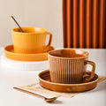 Custom Japanese Style Ceramic Cappuccino Coffee Cup and Saucer Set Handmade Reusable Personalized Porcelain Espresso Capsule Mug