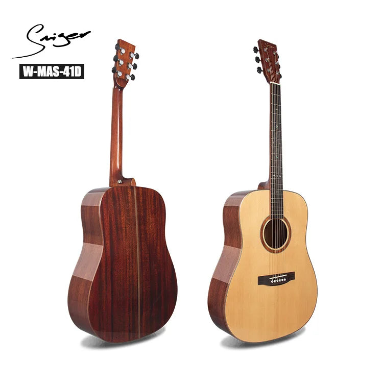 Electric 6 Strings 41 Inch Dreadnought Acoustic Guitar Professional Solid Wood Guitars Wholase