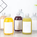 500ml Round Kombucha Clear Frosted Glass Bottle for Beverage Cold Brew Coffee with Aluminium Screw Cap Lid Packaged in Carton