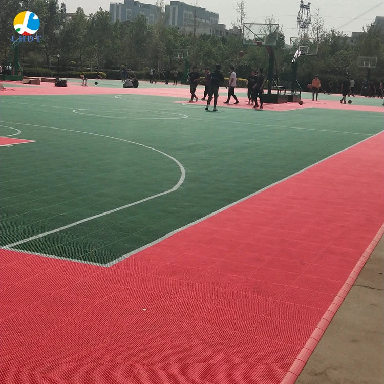 Outdoor Basketball Court Flooring Factory Wholesale Modified Interlocking Sports Flooring for Tennis Court