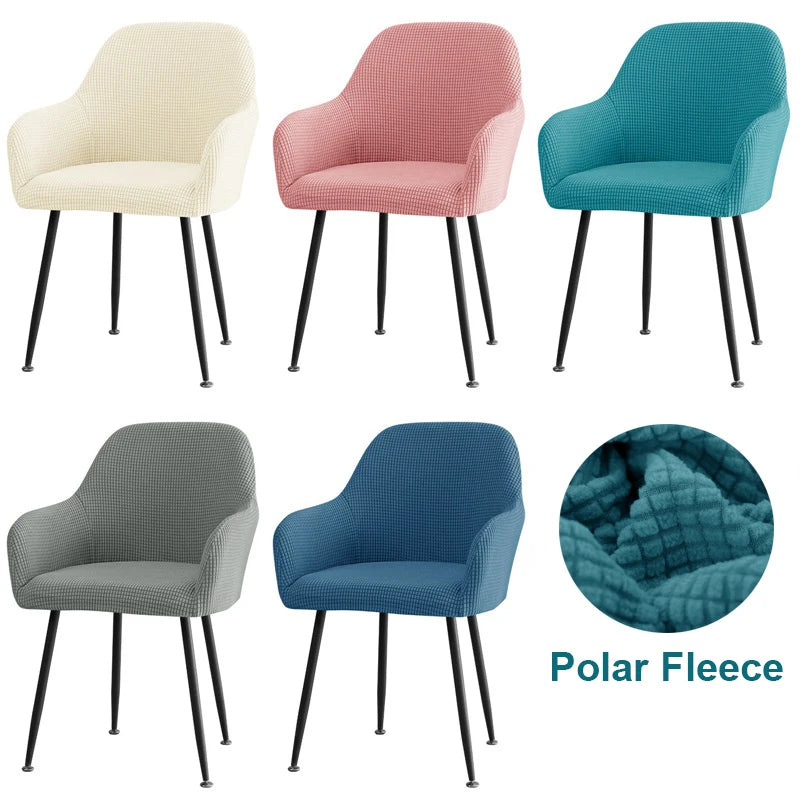 Forcheer Bar High Arm Chair Cover Elastic Polyester Washable Dining Chairs Cover Slipcovers Office Computer Armchair Covers