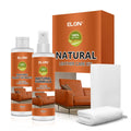 ELON Premium Natural Leather Care Kit 4-Piece Eco-Friendly Sofa Shoe-250ml Cleaner + 250ml Conditioner Neutral Formula Alcohol