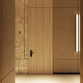 Modern Minimalist Frameless Plywood Wood Manual Sound Insulation Concealed Invisible Design Interior Home Use Dining Workshop
