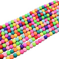 New Mixed-color About 8mm Polymer Clay Beads Round Loose Spacer Beads for Make Jewelry DIY Bracelet
