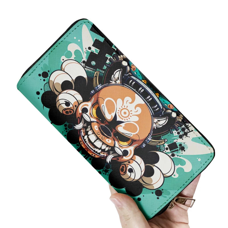 OEM Japanese Anime PU Leather Anime Cartoon Design Long Wallet PU Leather Purse with Card Holder