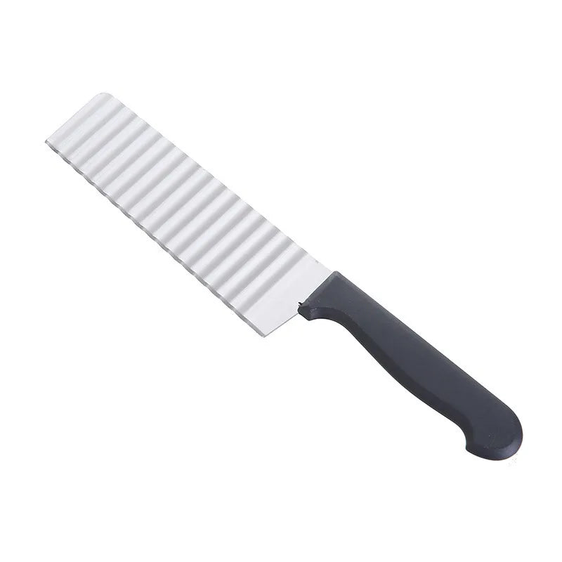 Stainless Steel Potato Chip Vegetable Crinkle Wavy Slicer Slicer Knife Potato Cutter Chopper