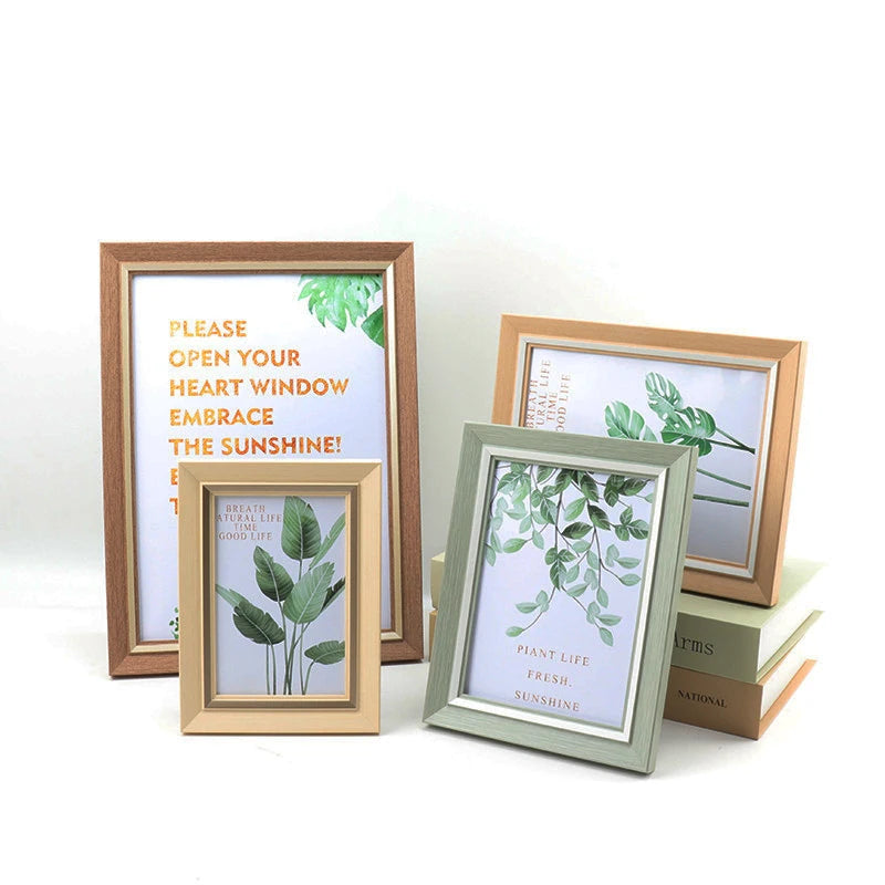 Simple Style Polystyrene Plastic Picture Photo Frame 4x6 Inch