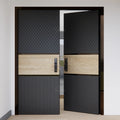 China High-end Security Exterior Bullet Proof Double Doors for Mansions Hotel Apartment Front Double Doors for Houses Modern
