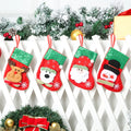 AYOYO Cartoon Sequins Christmas Socks Gift Bag Christmas Tree Santa Claus Candy Gift Bag
