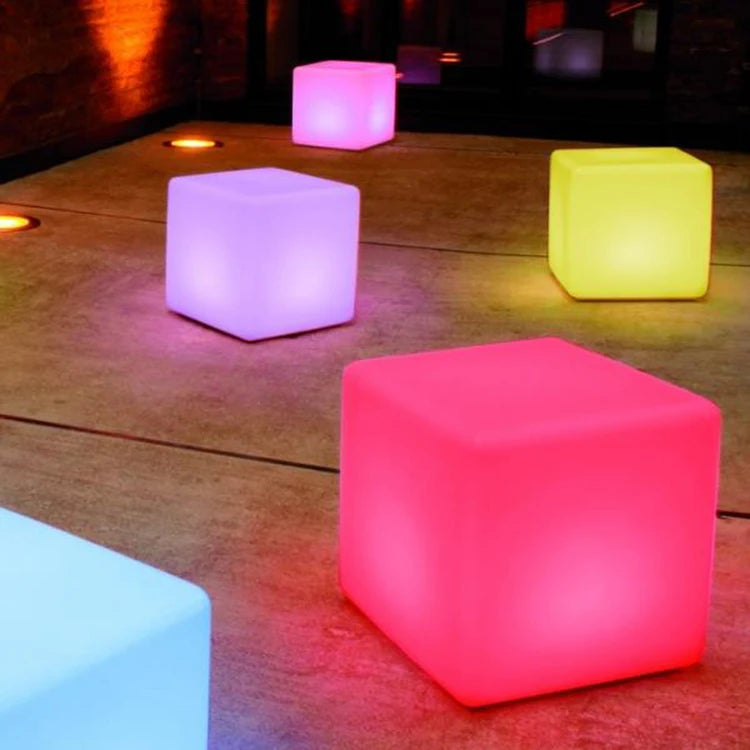 Waterproof Led Furniture Garden Sets Sensory Mood Led Cube Furniture for Education