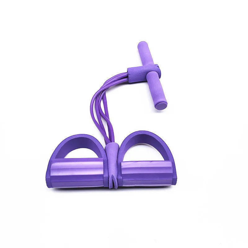 Training Pilates Elastic Rope Yoga Shoulder Arms Belly Slimming 4 Latex Tube Pull up Pedal Resistance Band