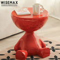 WISEMAX FURNITURE Hot Selling Home Furniture Nordic Style Stereoscopic Human Shape Resin Coffee Table for Living Room