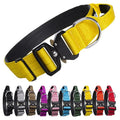 Factory Direct Sale Large Nylon Super Wide Heavy Duty 4cm Big Dog Collar Tactical Dog Collar with Quick-Release