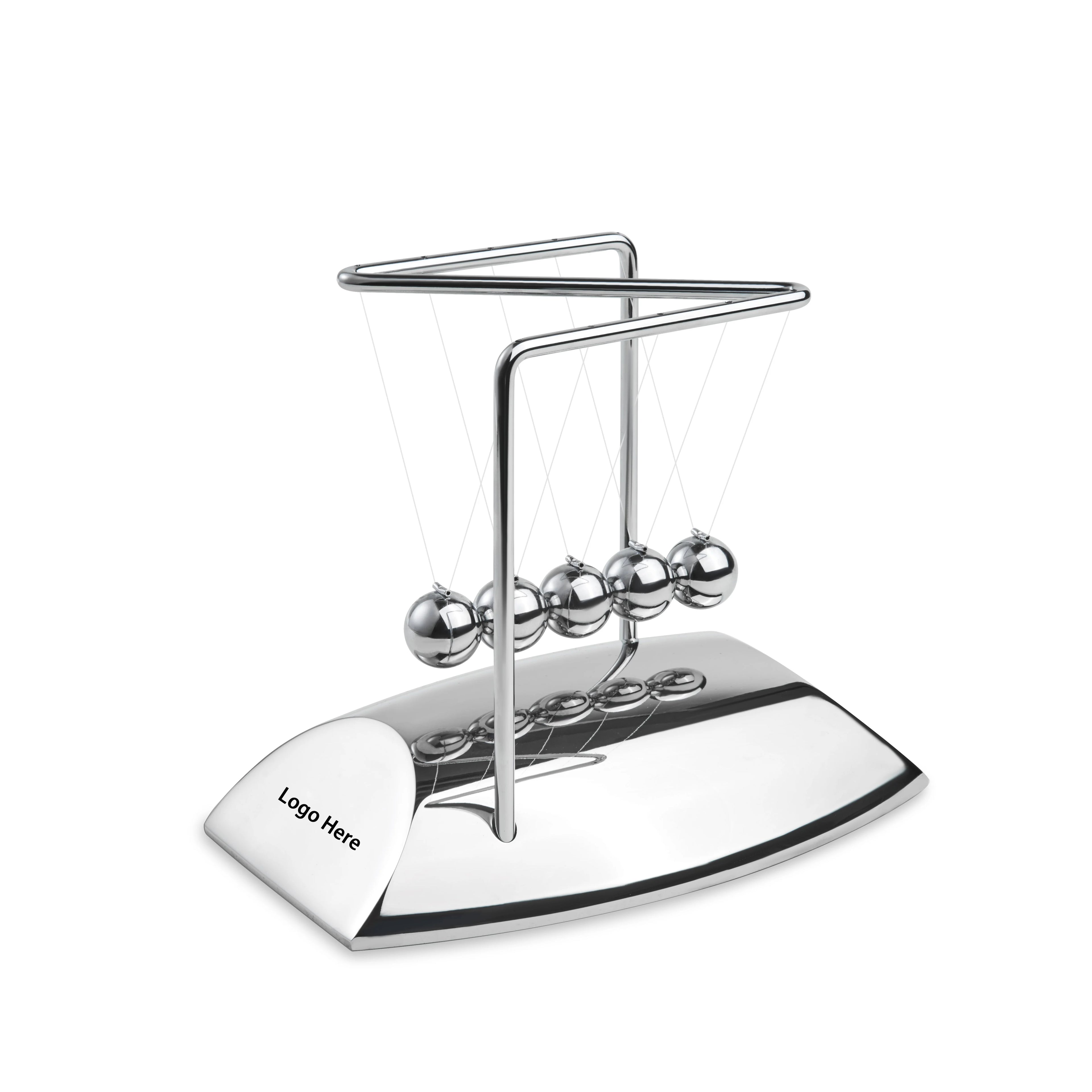 Metal Newton Cradle Balance Balls Magic Science Physics Silver Plated Newton Pendulum for Office Decoration Stress Reducing Toys