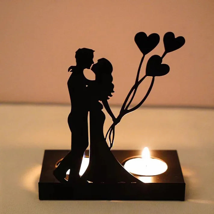 Wedding Decoration Props Candlestick Decoration Valentine's Day Proposal Hugs Confessional Atmosphere Candle Holder