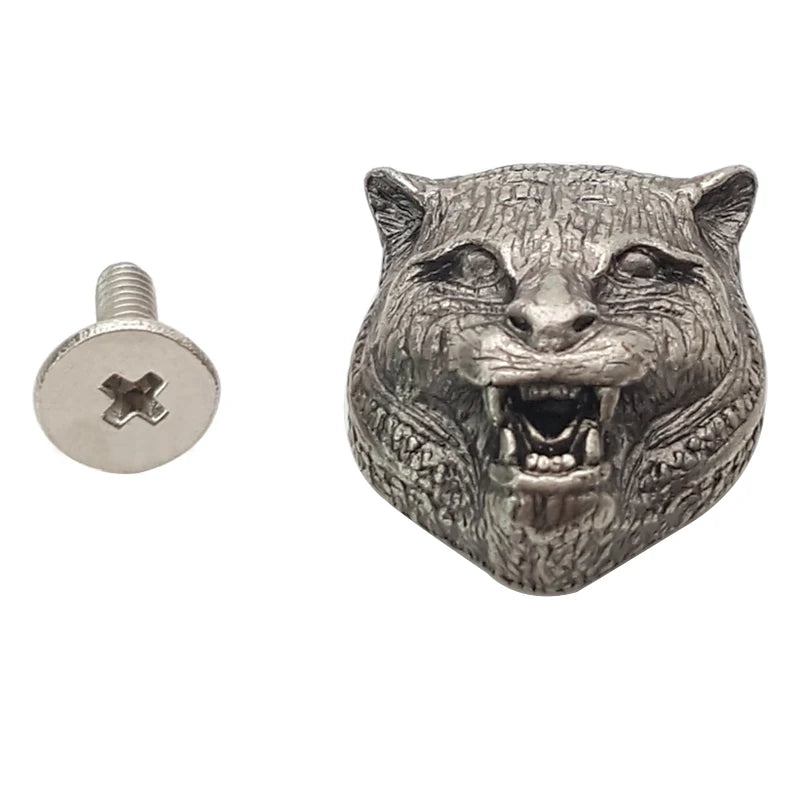Hot Sale Embossed Leopard Head Decorative Metal Nailhead Stud Rivet for Clothing Jeans