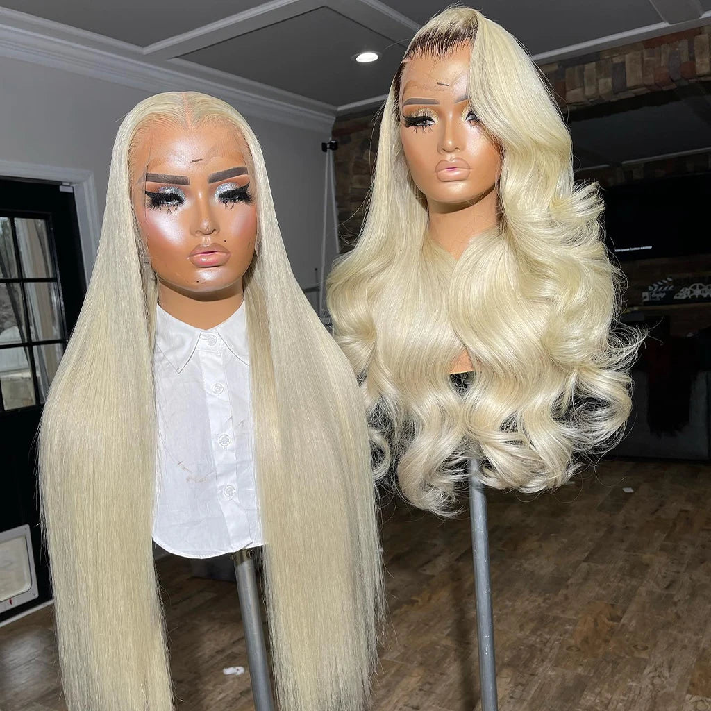 Customized 613 Blonde Straight 13X6 HD Lace Frontal Body Wave Human Hair Wigs for Women 100% Human Hair Wigs With Baby Hair