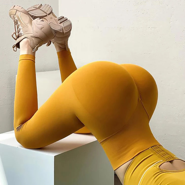 Custom Women Scrunch Booty Push up Leggings Nylon Spandex High Waist Fitness Peach Hips Seamless Gym Leggings Yoga