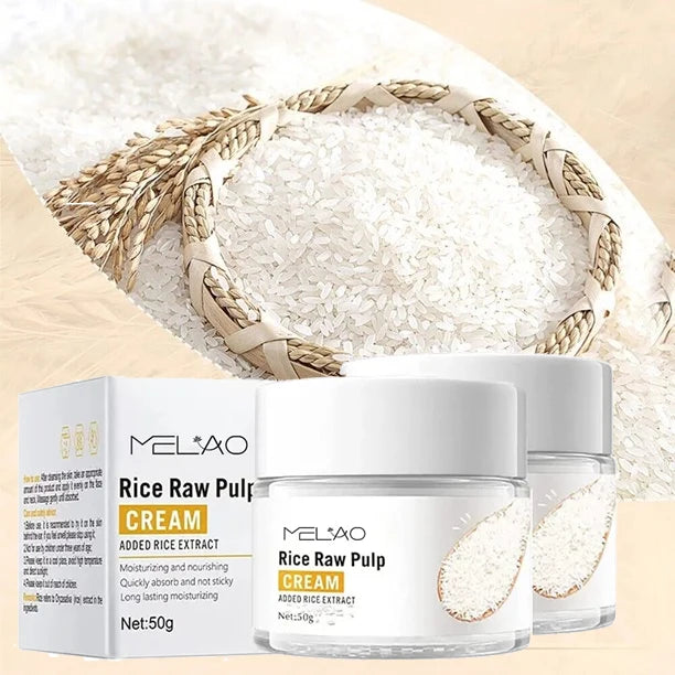 Rice Raw Pulp Cream Added Rice Extract Long Lasting Moisturizing Absorb Not Sticky Nourishing Whitening Rice Cream Private Label