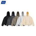 YLS Custom Puff Printing 400 Grams No Drawstring Oversized Men Winter Solid Blank High Quality Hoodies Boxy Fit Wholesale