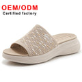 Hot Selling Women's Summer Sports Shoes New Fashionable MD Slippers Comfortable Casual Thick-Soled Non-Slip Breathable Slip-On