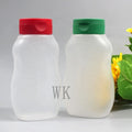 Clear Empty PE Plastic Honey Dispenser Squeeze Bottle with Leak Proof Flip-Top Caps