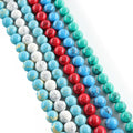 Drop Shipping 8MM Stone Beads Red Blue White Green Turquoise Beads Natural Stone for DIY Jewelry